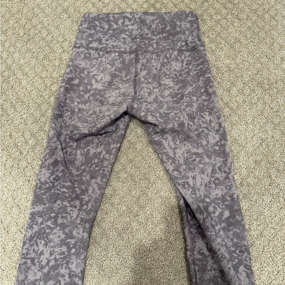 lululemon athletica Gray Patterned Leggings